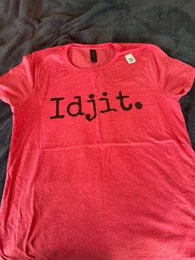 Supernatural Gildan Heather Red Women's 'Idjit.' Graphic Tee